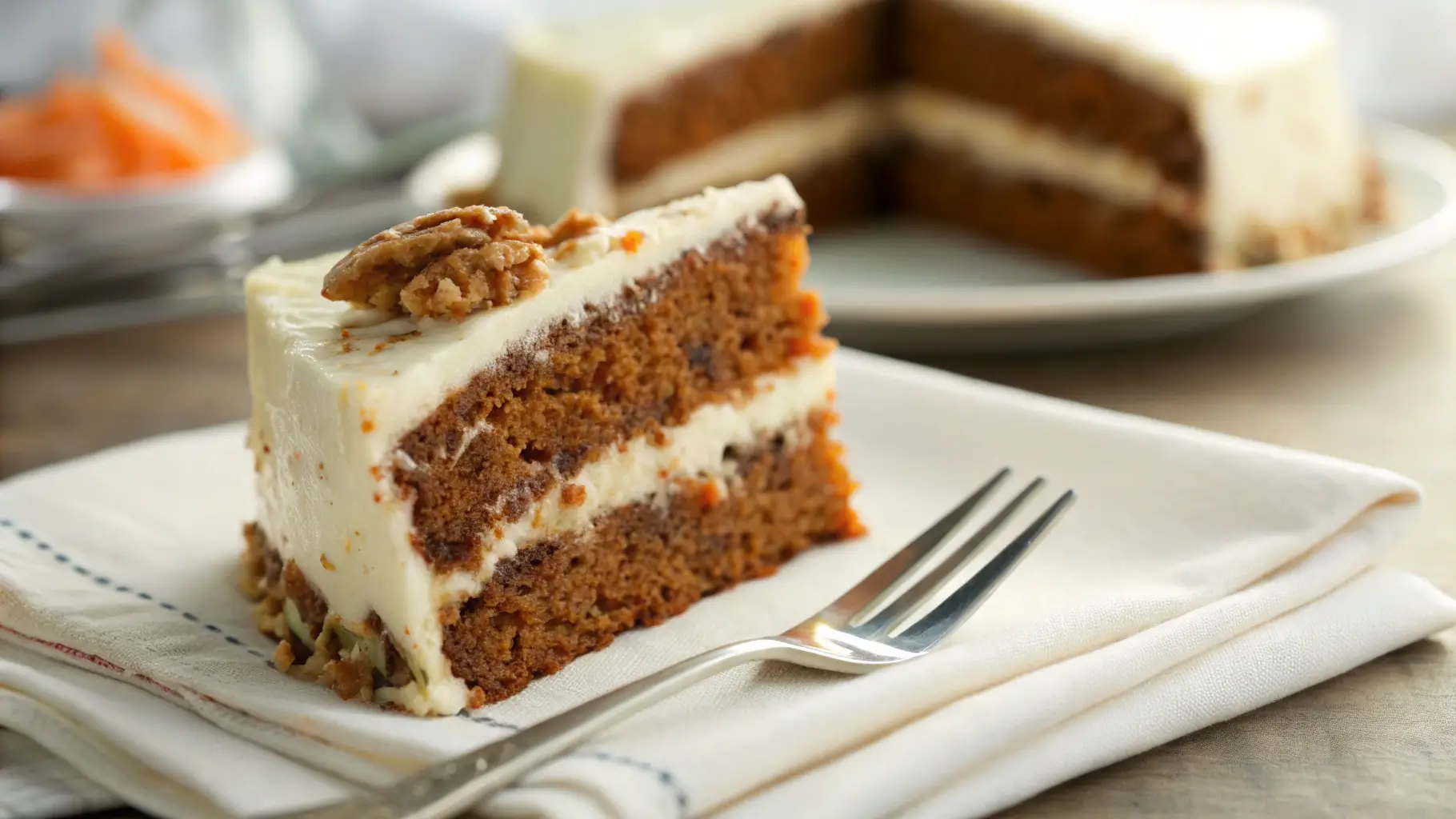 Slice of Carrot Cake with Cream Cheese Frosting Slice-of-Carrot-Cake-with-Cream-Cheese-Frosting
